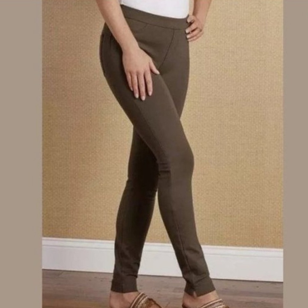 Soft Surroundings Super Sleek Ponte Leggings Pants Medium